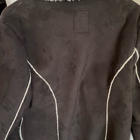 Chocolate Brown suede jacket - Picture 1 of 4